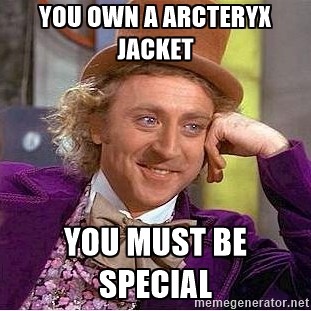 arcteryx meme