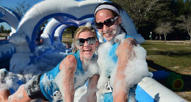 foam running event